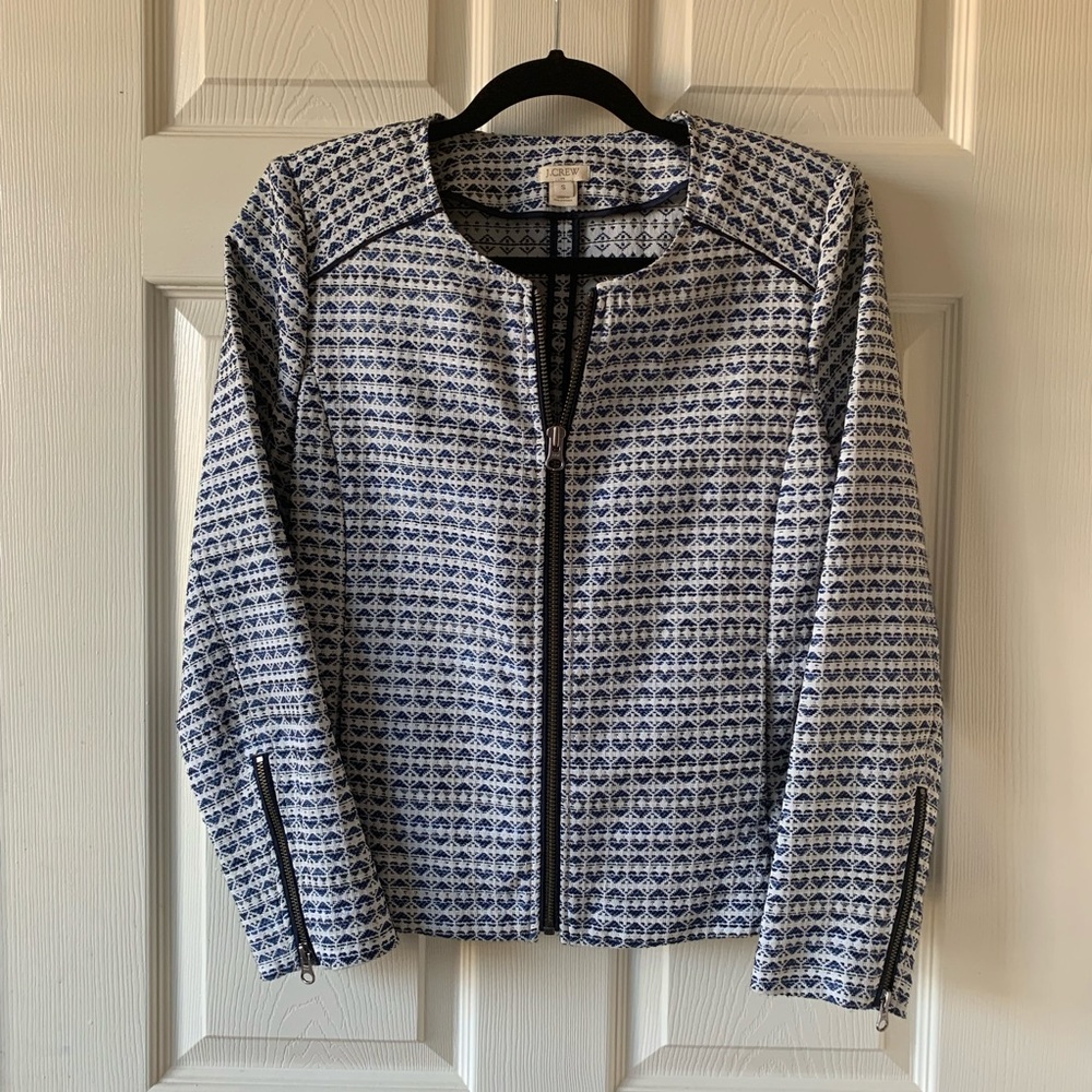 J. Crew Structured Zip Jacket